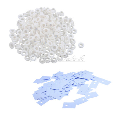 100PCS White TO-220Transistor Plastic Washer Insulation Washer and Pads Silicone