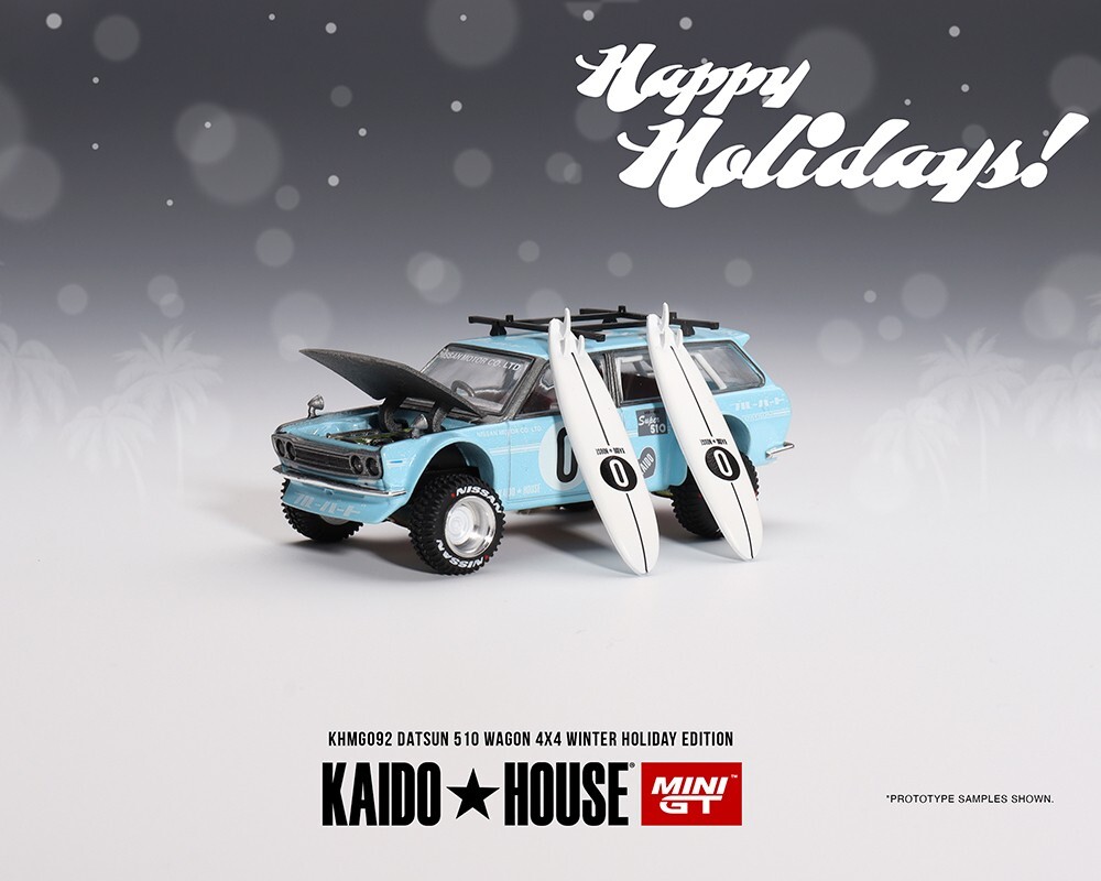 In Stock- Kaido House x Mini GT 1:64 Datsun 510 Wagon Surf Safari