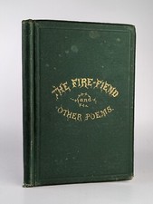 The Fire Fiend & Other Poems By Charles D. Gardette 1866 1st Edition HC Book