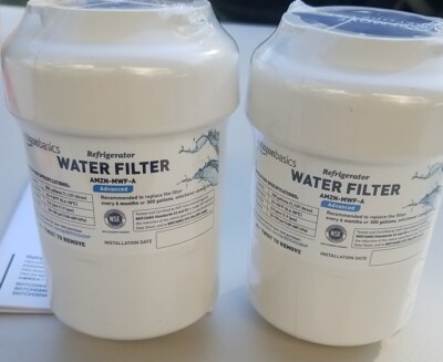 2 Pack Amazon Basics Replacement for GE MWF Refrigerator Water Filter Cartridge