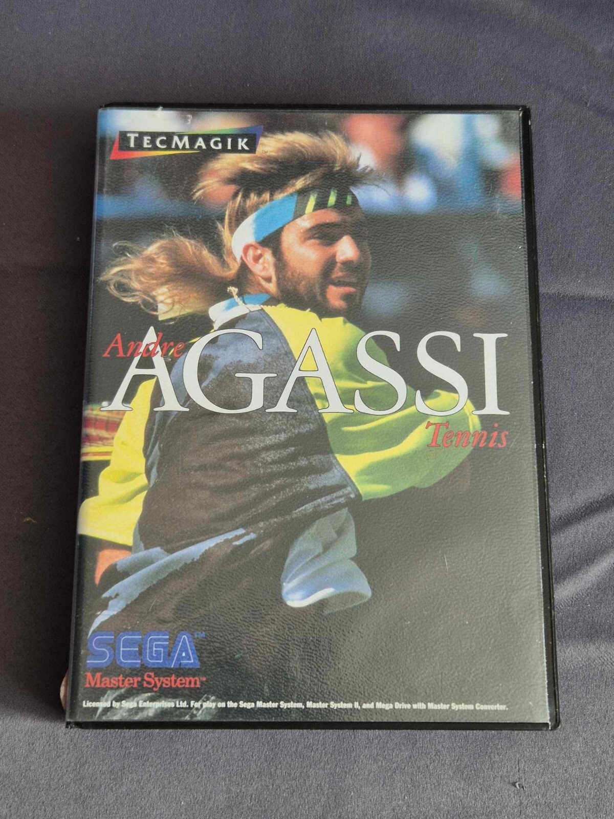 Jeu Sega Master System André Agassi Tennis Sans Notice PAL
