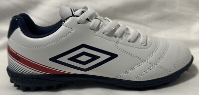Umbro Junior Classico X Indoor Turf Soccer Cleats White/Black Youth Sz: 4Y