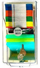 23 Imation 3.5” Floppy Rainbow Diskettes 2HD IBM Formatted 1.44MB Plus Lock Box