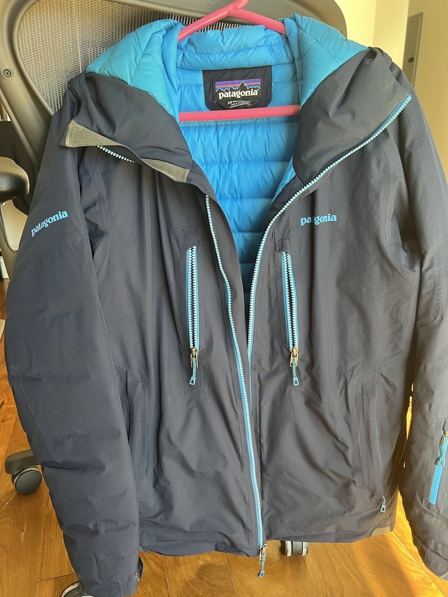 Patagonia Primo Down Jacket Men s XS in Navy GORE TEX Insulated Ski Jacket eBay