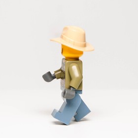 LEGO City Male Volcano Explorer Minifigure, Tan Fedora (cty0684) Scar