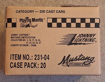 Johnny Lightning MINT VTG  1998 Mustang Classics 20-Car Case FROM MY WAREHOUSE
