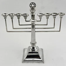 Good Quality Not Loaded Sterling Silver Menorah Lamp 1946 London