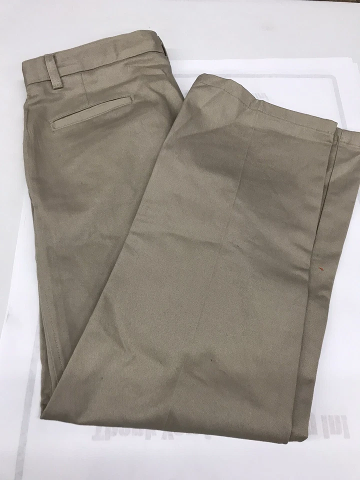 Pantalones Dockers Niño Frente Plano Talla 30 Husky Uniforme Escolar Beige—2pt2 Foto 2 de 4