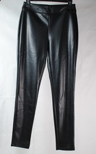 SO Womens Size Small Black Imitation Leather High Rise Pants Leggings