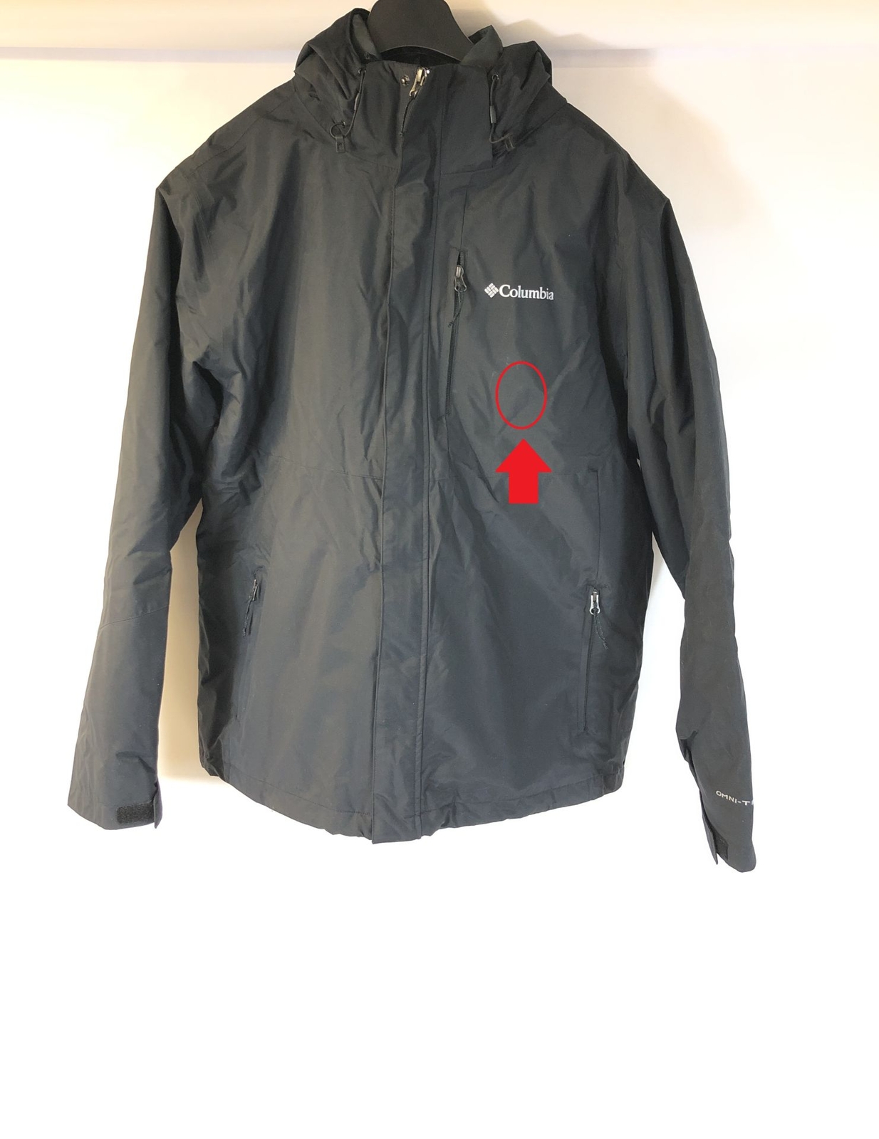 Columbia Hombre Chubasquero 3 en 1, Element Blocker III, Negro, XL