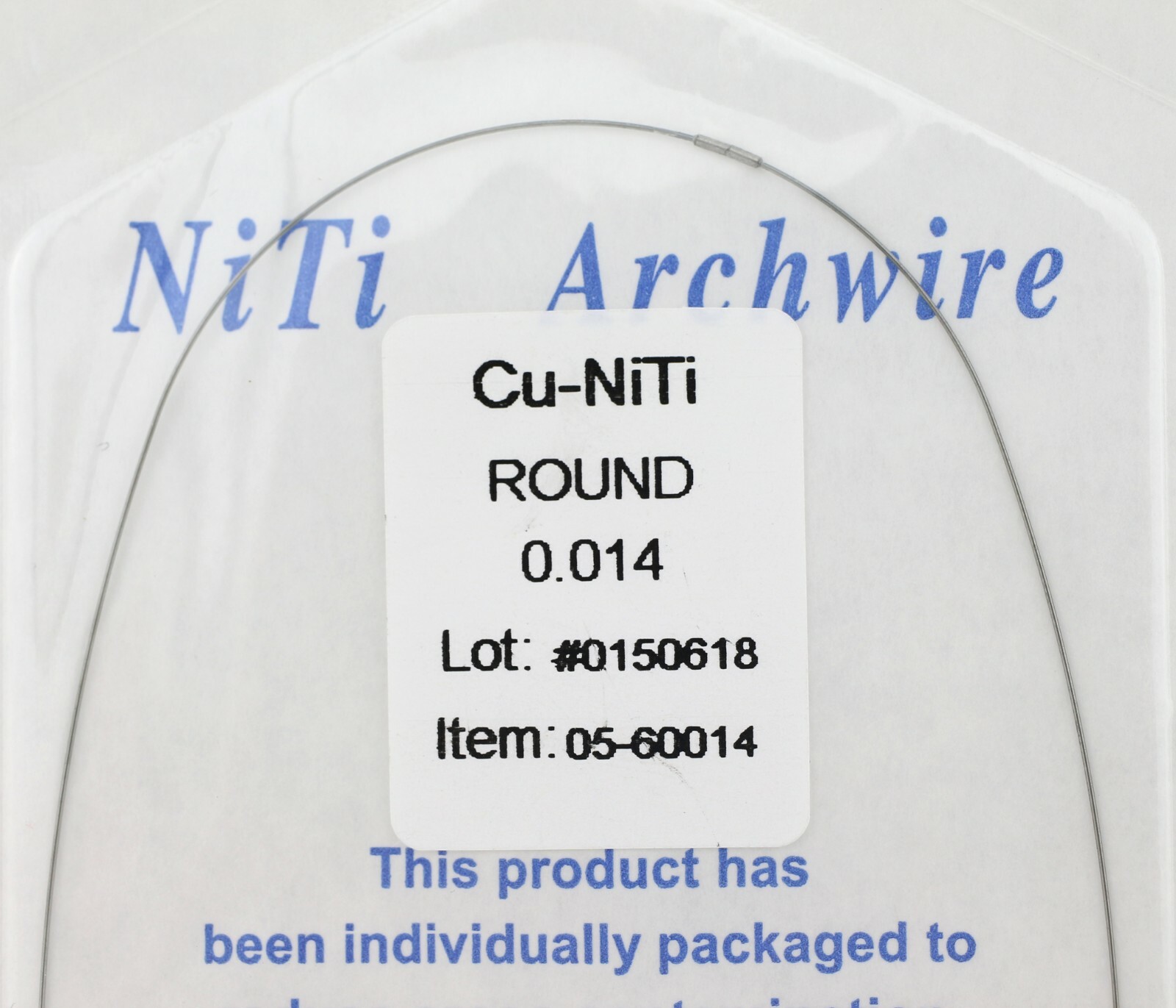 Orthodontic Copper NiTi Arch Wire With Stop Thermo CuNiTi 013 014 017*