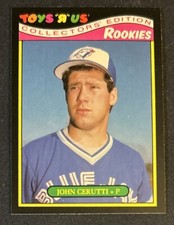 1987 Topps Toys R Us Rookies John Cerutti Baseball Card #6 Blue Jays Pitcher VG