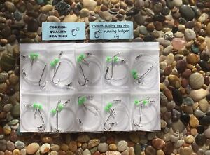 Kernow rigs and tackle quality sea fishing rigs 10 flattie rigs free p&p..