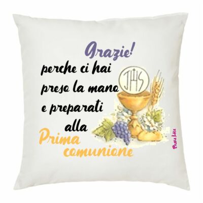 Cuscino 40x40 Scritta Catechista Grazie Catechismo Idea Regalo Prima Comunione Ebay