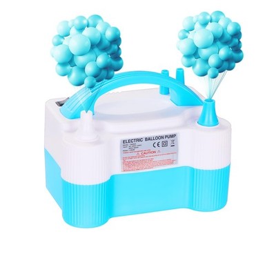 zikillya  Elektrische Ballonpumpe, 600W Tragbare Doppeldüse Normal, Blau 