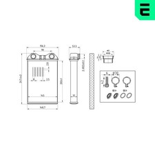 ERA Wärmetauscher Innenraumheizung 669205 für MINI R50 R53 R52 Cooper Works One