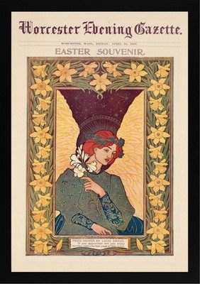 Worcester Abend Gazette Poster von Louis Rhead