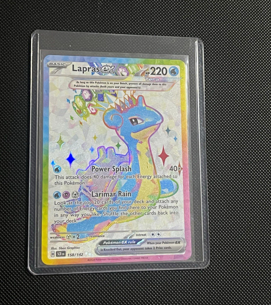 The Pokémon Company Lapras ex 158/142 Stellar Crown Ultra Rare Full Art Holo