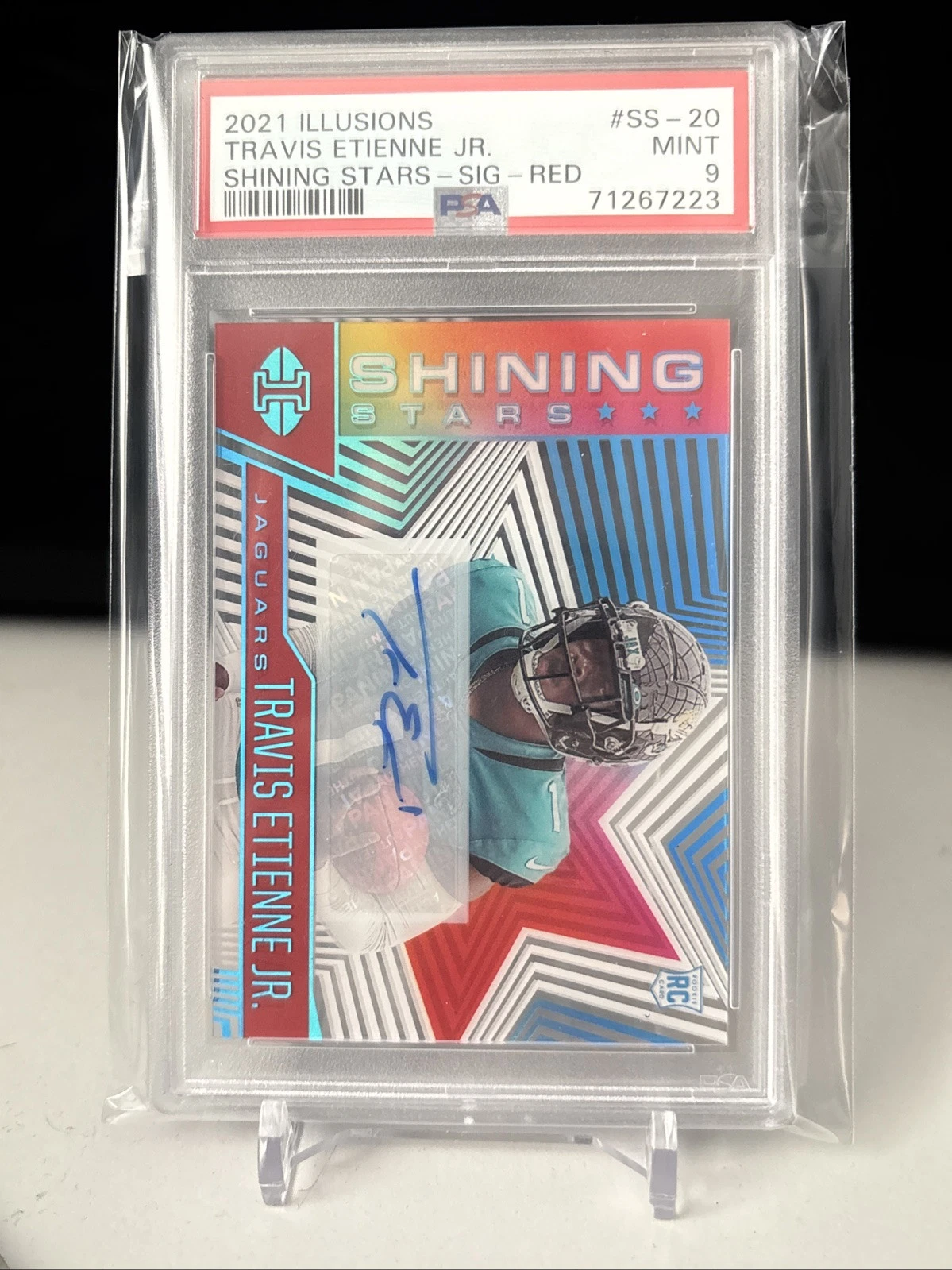 Travis Etienne Panini Illusions Shining Stars #SS20 Signature