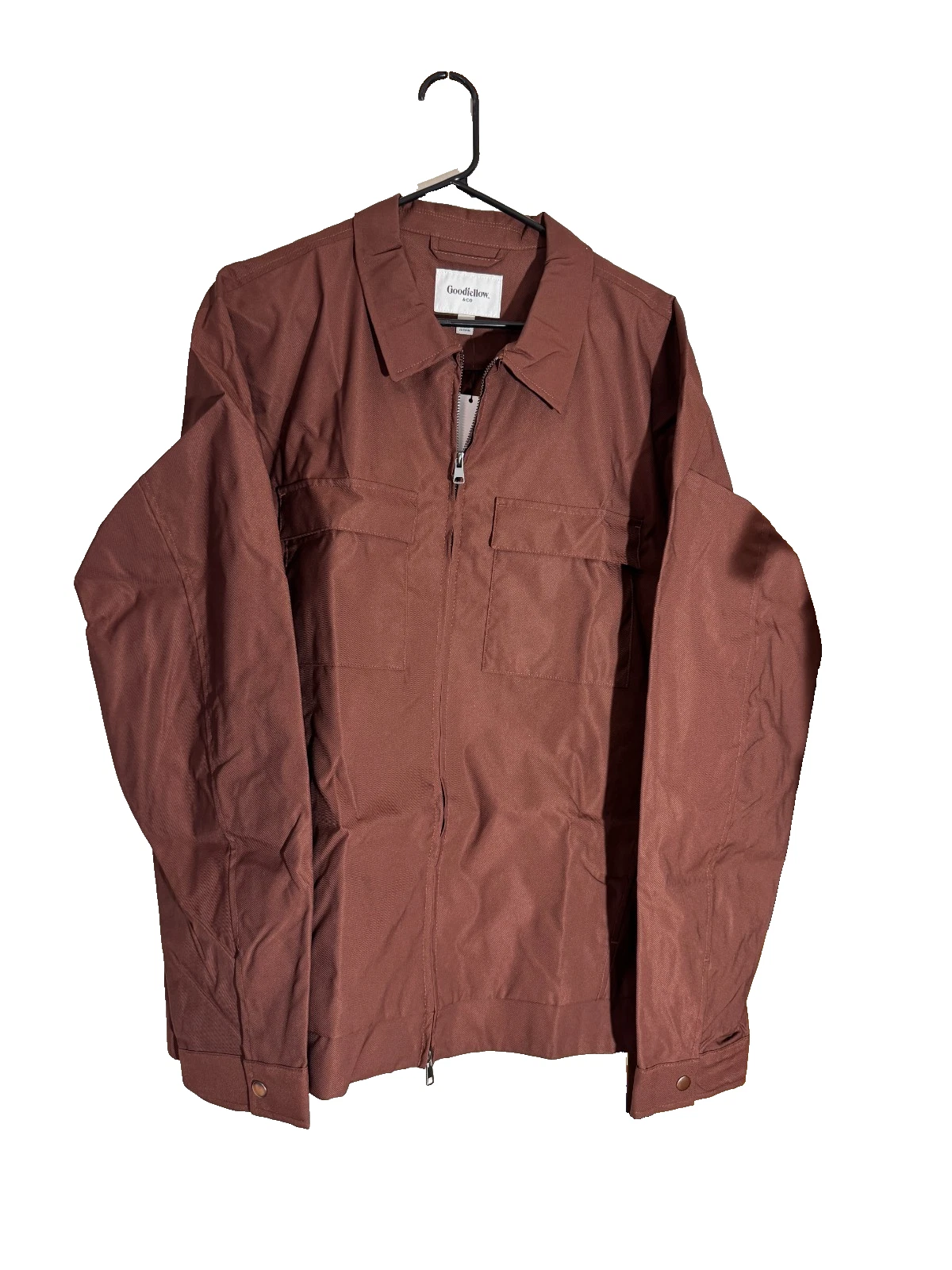 Goodfellow & Co Mens Big Tall LT Brown Utility Bomber Jacket Lightweight NWT
Opens in a new window o
