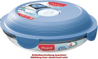 Maped PICNIK Mikrowellen-Teller CONCEPT, aus Glas, blau