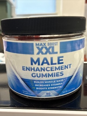 Max Boost Xxl Enhancement 30 Gummies  New Exp 2/28 Free Shipping