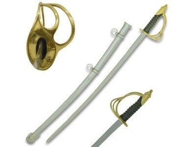 U.S. Medieval Warrior Light Cavalry Saber Sword 40'' Carbon Steel + Scabbard
