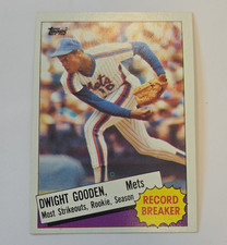 Topps 1985 Record Breaker Dwight Gooden Rookie #3 New York Mets MLB