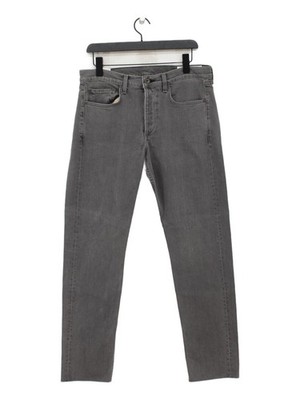 Rag & Bone Herren Jeans W 33 in grau Baumwolle mit Polyamid Straight