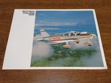 1970 PIPER CHEROKEE 180 E Brochure OEM Sales ...