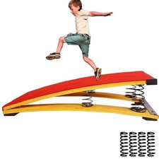 Gymnastics Springboard for Kids Vaulting Training Fitness 31.5"D x 19.7"W Red