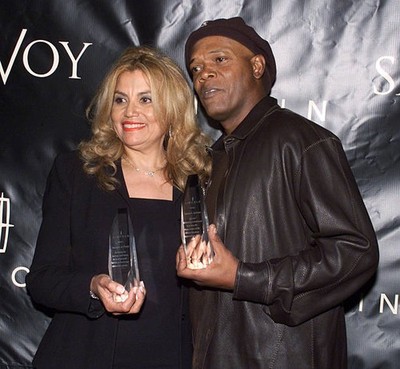 Suzanne de Passe Samuel L Jackson were honored at a Lincoln-Savoy - Old Photo 1
