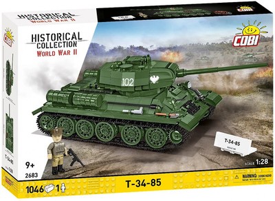 Cobi 2683 Russian Tank T-34-85 Rudy 102 Film Model cool  1:28 New