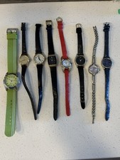 Quartz, Carriage, Timex, Armitron, Acola Lot of 8 Assorted Watches Needs Repair