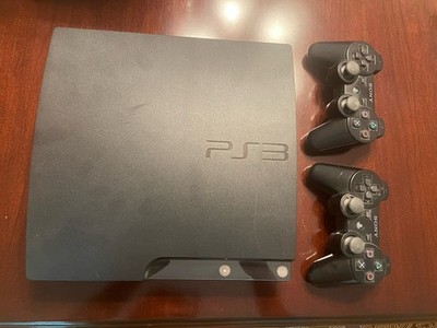 Sony PlayStation 3 PS3 Slim Black Console Tested and Works 