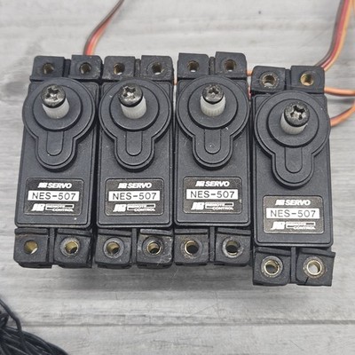 JR NES-507 Standard Servo Lot 4x w/ Control Receiver NER-226X 72