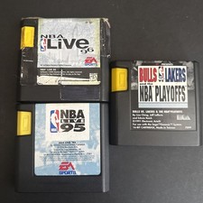 Sega Genesis NBA Lot- NBA Live 95 ,  Bulls vs Lakers, and NBA Live 96- cart only