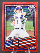 2026 Panini USA Baseball Stars & Stripes Jaden Freeze Disco Red Prizm /199 #116