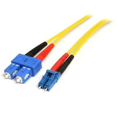 Startech SMFIBLCSC10 10m LC-SC Fiber Patch Cable Yellow