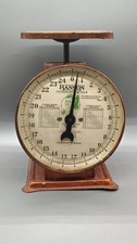 Antique VTG 40s Hanson Baby Nursery Scale 25 lbs Metal