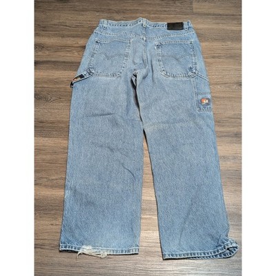 Levis L2 Carpenter Jeans Mens 34x29 Light Wash Baggy Wide Leg