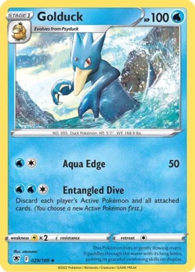 Golduck - 029/189 - Uncommon (Near Mint) Astral Radiance - Water Pokémon