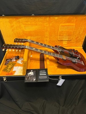 2024 Gibson Custom Jimmy Page EDS-1275 Doubleneck Electric Guitar '69 Cherry VOS