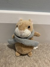 Jellycat Mini Happy Cinnamon Hamster Plush Toy Rare Retired Excellent Condition