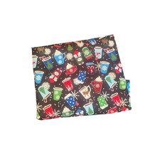 Christmas Holiday Fabric Crafting DIY Holiday Drinks Coffee Hot Cocoa Cotton