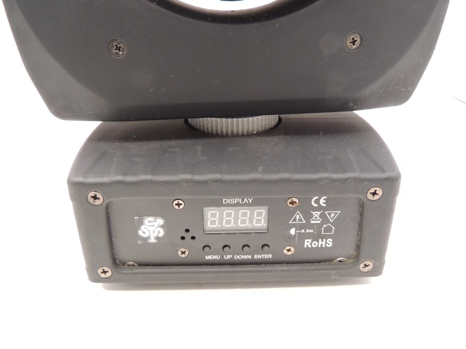 TSSS 7-LED Stage Lighting Beam Mini LED Moving Head DMX w/ Mounting Bracket - Image 3 of 4