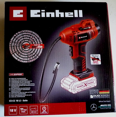 Einhell 2071010 Akku-Kompressor CE-CC 18 Li-Solo Power X-Change 11 bar