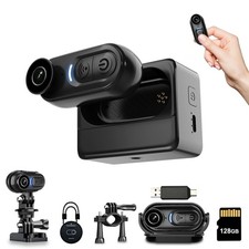 4K Mini Body Camera 128GB, Thumb Size Action Body Cam, Wearable Sports Camera...