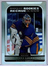 2021-22 O-Pee-Chee Platinum Ukko-Pekka Luukkonen Rainbow Rookie Card # 215. rookie card picture