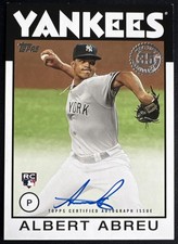 Albert Abreu Rookie Autograph 1986 Topps Baseball 35th Anniversary 2021 #86B-AA